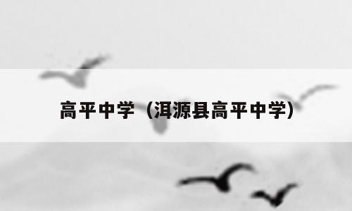 高平中学（洱源县高平中学）