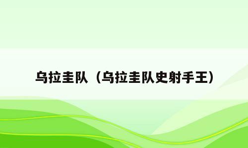 乌拉圭队（乌拉圭队史射手王）