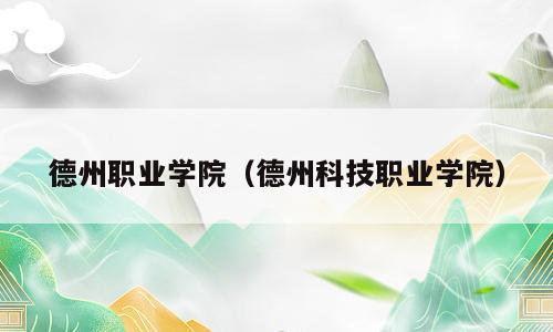 德州职业学院（德州科技职业学院）