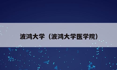 波鸿大学（波鸿大学医学院）