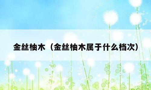 金丝柚木（金丝柚木属于什么档次）