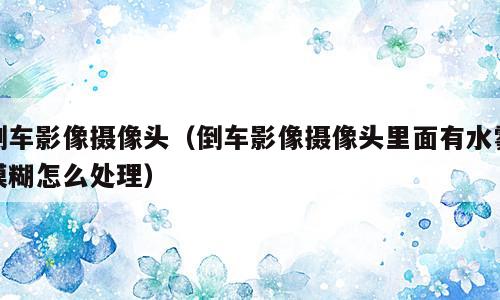 倒车影像摄像头（倒车影像摄像头里面有水雾模糊怎么处理）