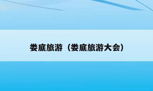娄底旅游（娄底旅游大会）