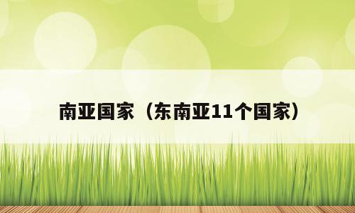 南亚国家（东南亚11个国家）