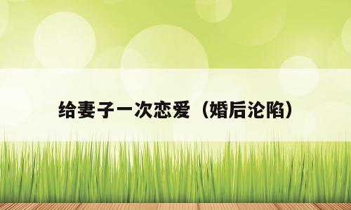 给妻子一次恋爱（婚后沦陷）